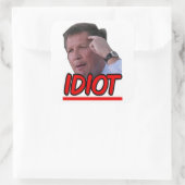 John Kasich - Idiot Ohio Gouverneur Vierkante Sticker (Tas)