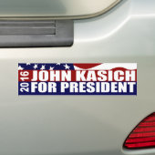 John Kasich President 2016 Bumpersticker (Op auto)