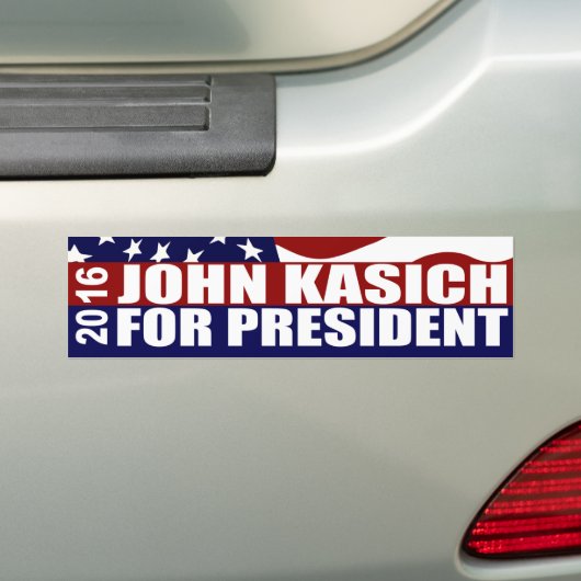 John Kasich President 2016 Bumpersticker (Op auto)