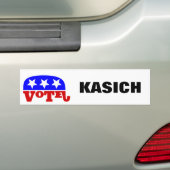 John Kasich Republikeinse olifant Bumpersticker (Op auto)