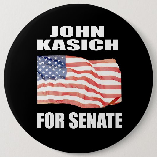 JOHN KASICH VOOR GOVERNOR RONDE BUTTON 6,0 CM (Voorkant)