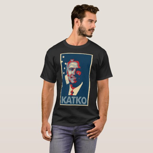 John Katko Poster Political Parody T-shirt (Voorkant volledig)