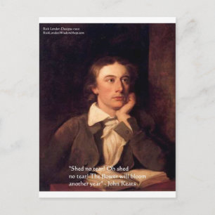 John Keats "Blossom" Quote geeft T - shirts en Kaa Briefkaart