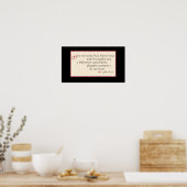 John Keats book quote poster (Keuken)