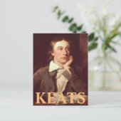 John Keats Briefkaart (Staand voorkant)