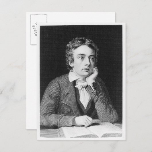 John Keats Briefkaart (Voorkant / Achterkant)