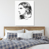 John Keats Canvas Afdruk (Insitu (Slaapkamer))
