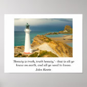 John Keats citeert - kunstdruk Poster (Voorkant)
