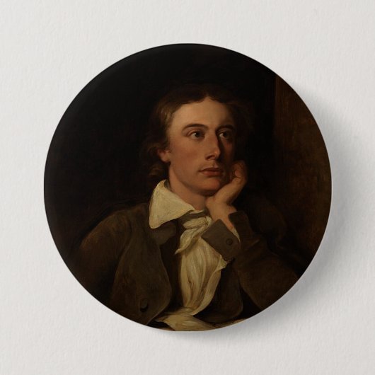 John Keats-knop Ronde Button 7,6 Cm (Voorkant)