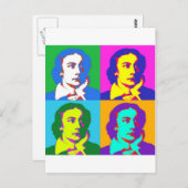 John Keats Pop Art Briefkaart (Voorkant / Achterkant)