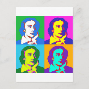 John Keats Pop Art Briefkaart