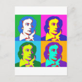 John Keats Pop Art Briefkaart (Voorkant)