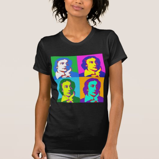 John Keats Pop Art T-shirt (Voorkant)