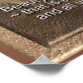 John Keats Quote - Art Print - Beauty is de waarhe (Hoek)