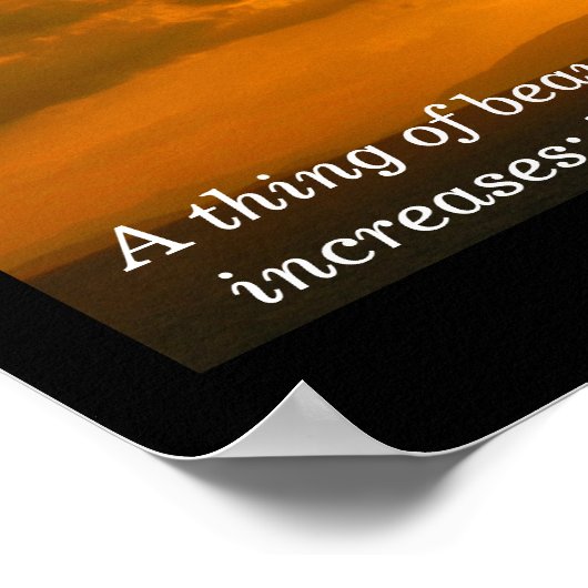 John Keats Quote - Art Print Poster (Hoek)