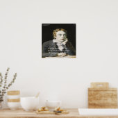 John Keats "Verse Kussen" Liefdescitaat Poster (Keuken)