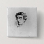 John Keats Vierkante Button 5,1 Cm (Voorkant)