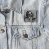 John Keats Vierkante Button 5,1 Cm (In situ)