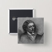 John Keats Vierkante Button 5,1 Cm (Voorkant /achterkant)
