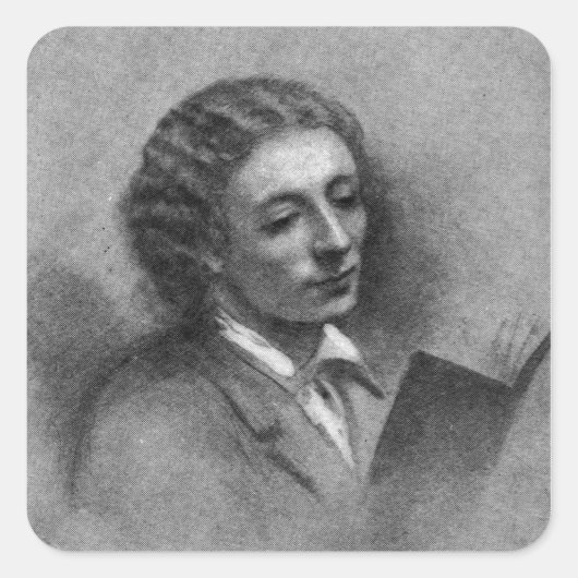 John Keats Vierkante Sticker (Voorkant)