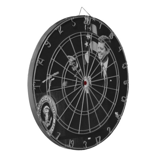 John Kennedy 35e President van de Verenigde Staten Dartbord (Voorkant Links)