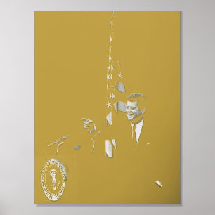 John Kennedy 35e President van de Verenigde Staten Folie Afdrukken