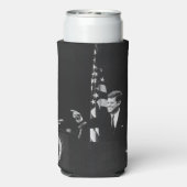 John Kennedy 35e President van de Verenigde Staten Seltzer Blikjeskoeler (Seltzer Achterkant)