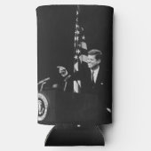 John Kennedy 35e President van de Verenigde Staten Seltzer Blikjeskoeler (Achterkant)