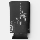 John Kennedy 35e President van de Verenigde Staten Seltzer Blikjeskoeler (Voorkant)