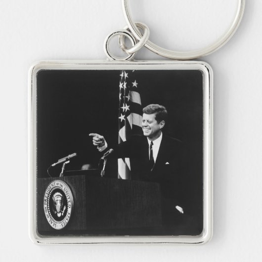 John Kennedy 35e President van de Verenigde Staten Sleutelhanger (Voorkant)