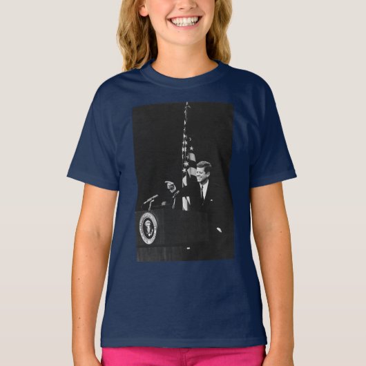 John Kennedy 35e President van de Verenigde Staten T-shirt (Voorkant)