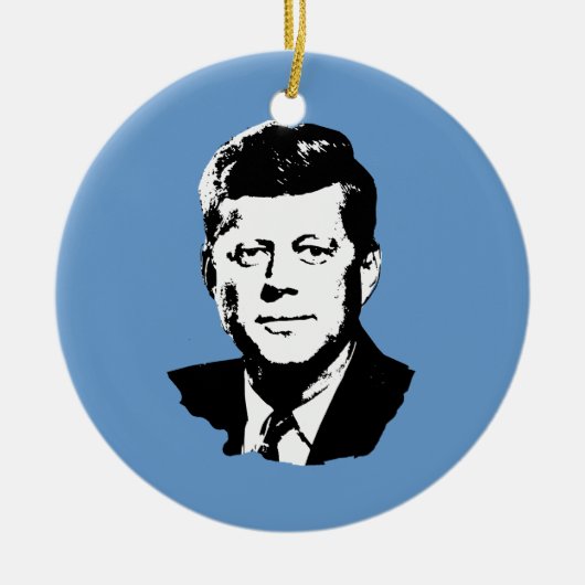 John Kennedy Keramisch Ornament (Voorkant)