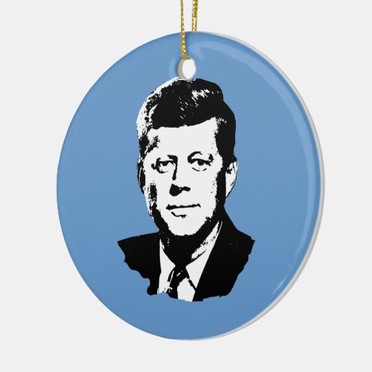 John Kennedy Keramisch Ornament (Links)