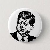 John Kennedy Ronde Button 5,7 Cm (Voorkant)