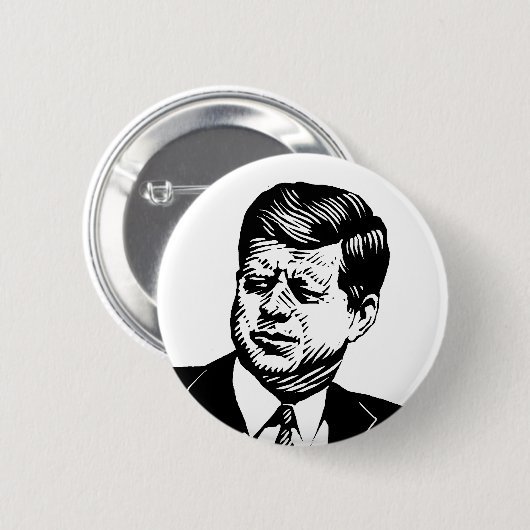 John Kennedy Ronde Button 5,7 Cm (Voorkant /achterkant)