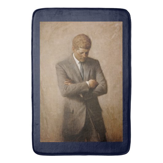 John Kennedy US Presidential White House Portret Badmat (Voorkant Verticaal)