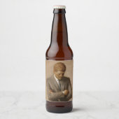 John Kennedy US Presidential White House Portret Bier Etiket (Voorkant)