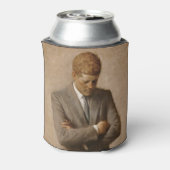 John Kennedy US Presidential White House Portret Blikjeskoeler (Blikje Achterkant)