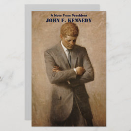 John Kennedy US Presidential White House Portret Briefpapier