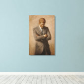 John Kennedy US Presidential White House Portret Canvas Afdruk (Insitu (Houten vloer))