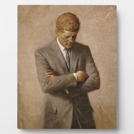 John Kennedy US Presidential White House Portret Fotoplaat (Voorkant)