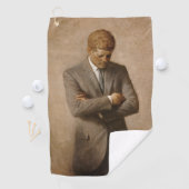 John Kennedy US Presidential White House Portret Golfhanddoek (Insitu)