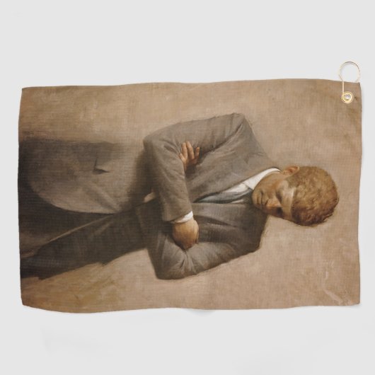 John Kennedy US Presidential White House Portret Golfhanddoek (Horizontaal)