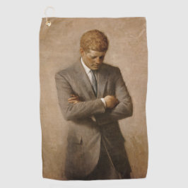 John Kennedy US Presidential White House Portret Golfhanddoek