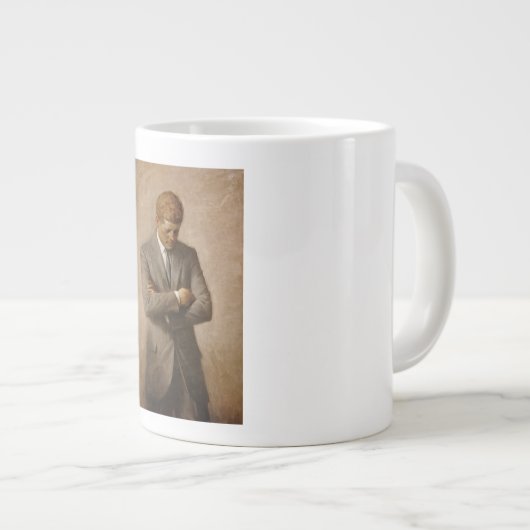 John Kennedy US Presidential White House Portret Grote Koffiekop (Voorkant rechts)