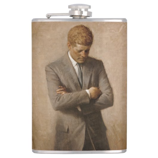 John Kennedy US Presidential White House Portret Heupfles (Voorkant)