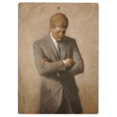John Kennedy US Presidential White House Portret Klembord (Achterkant)