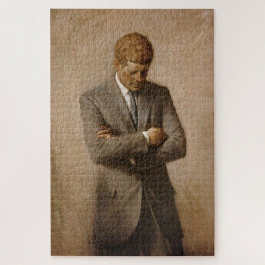 John Kennedy US Presidential White House Portret Legpuzzel (Verticaal)
