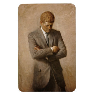 John Kennedy US Presidential White House Portret Magneet