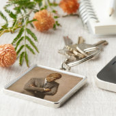 John Kennedy US Presidential White House Portret Sleutelhanger (Zijkant)